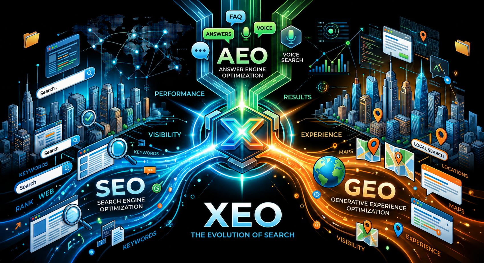XEO - SEO - AEO- GEO